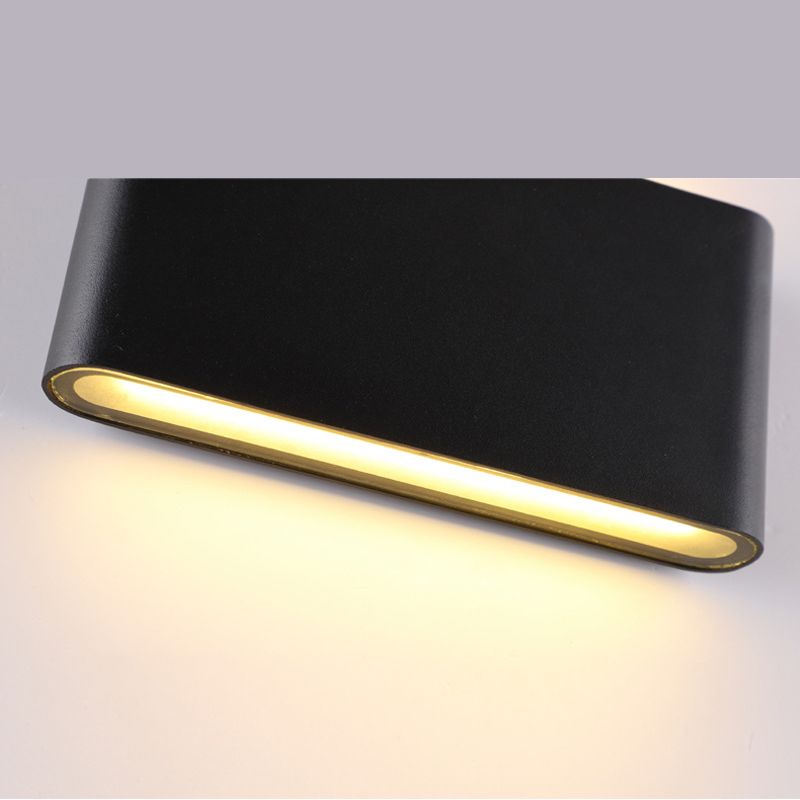 Minimalismus Aluminium LED Wandlampe zeitgemäße Stil wasserdichte Rechtecke Wandleuchte für den Innenhof Balkon