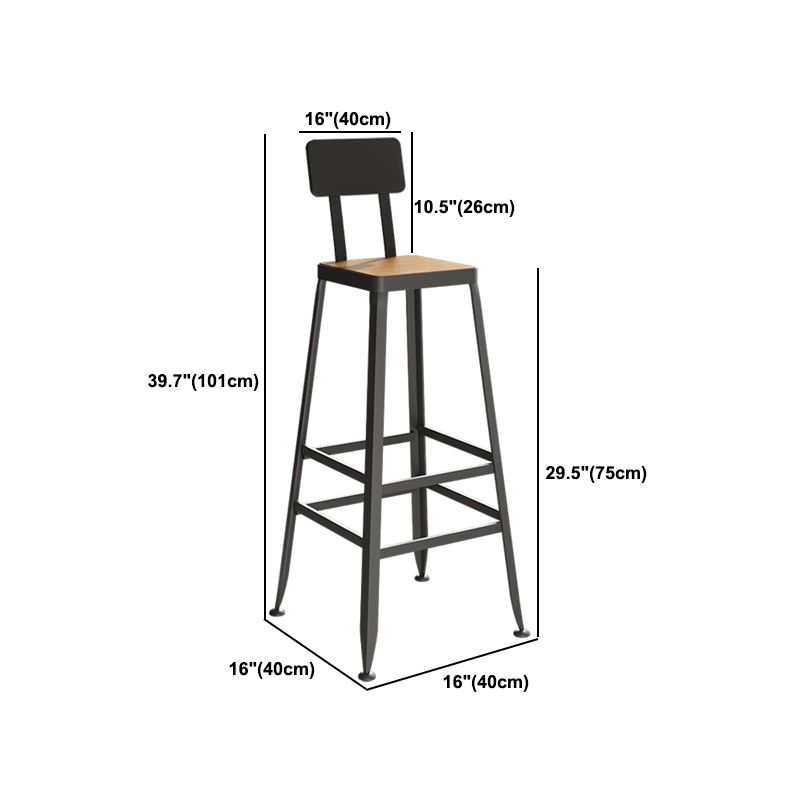 1/5/9 Pieces Industrial Iron Bar Table Set Pine Wood Bistro Set with Footrest