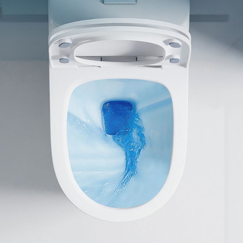 Modern 1 Piece Flush Toilet Floor Mounted White Toilet Bowl for Bathroom