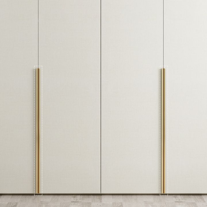 Engineered Wood Wardrobe Armoire Modern White Wardrobe for Bedroom