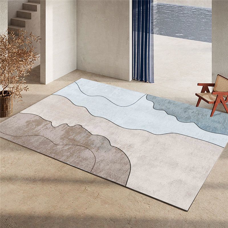 Creative Geometry Print Carpet Carpet Polyester Rug Stain Resistant Area Rug for Home Decoration