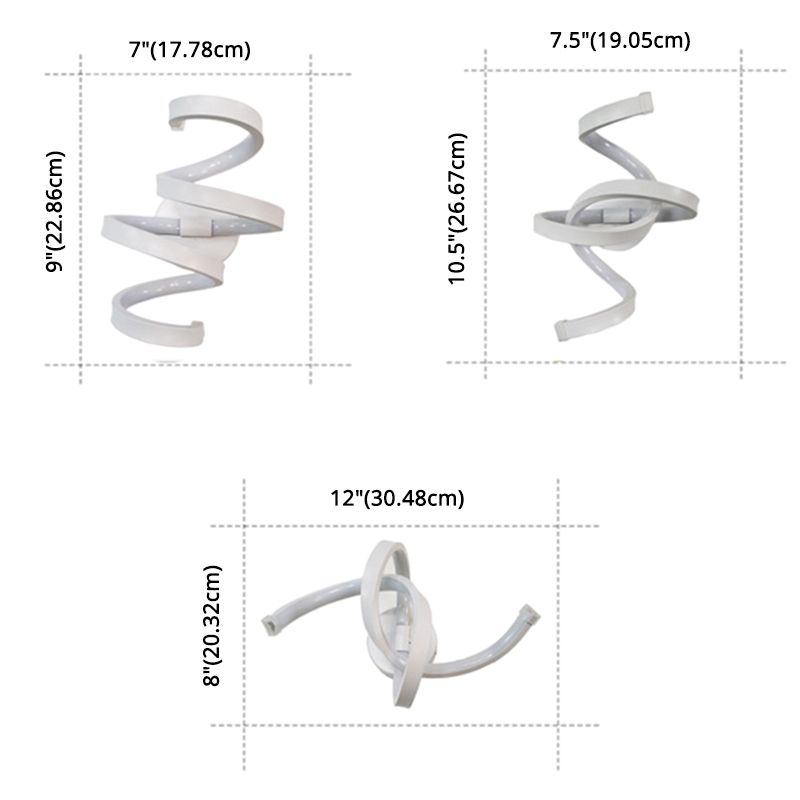Acconciatura musicale a parete a led Forma di decorazione per la casa Illuminazione del monte a parete per soggiorno camera da letto