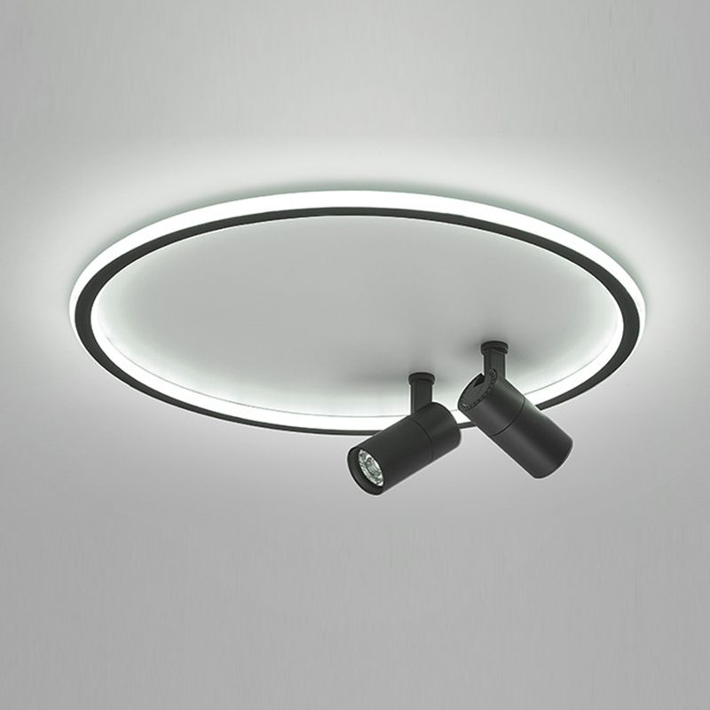 Luces de techo de círculo de luz de techo de metal de estilo minimalista