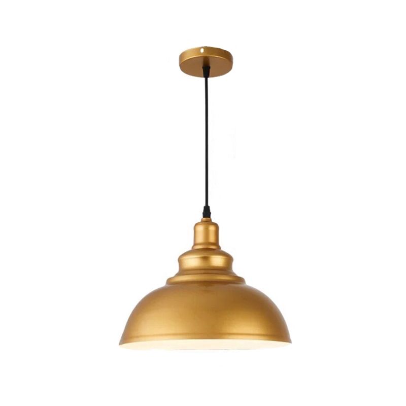 Single Ceiling Light Industrial Dome Shade Iron Hanging Pendant Light for Restaurant