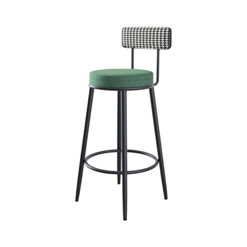Modern Style Bar-stool Round Counter Bar Stool with Metal Legs