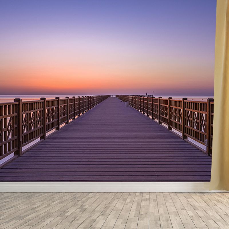 Photography Space Extension Mural Modern Style Mildew Resistant for Living Room