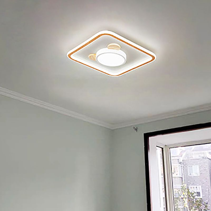 Estilo nórdico de montaje de la luz del techo de la montura de la luz del techo de la madera