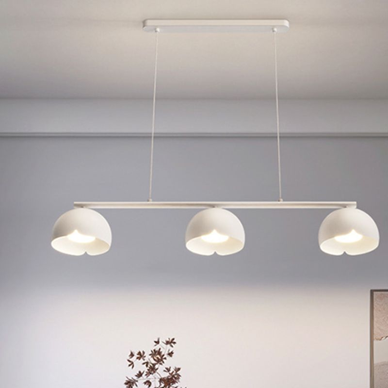 Modernism 3-Light Kitchen Island Lighting White Island Pendant Lighting for Kitchen