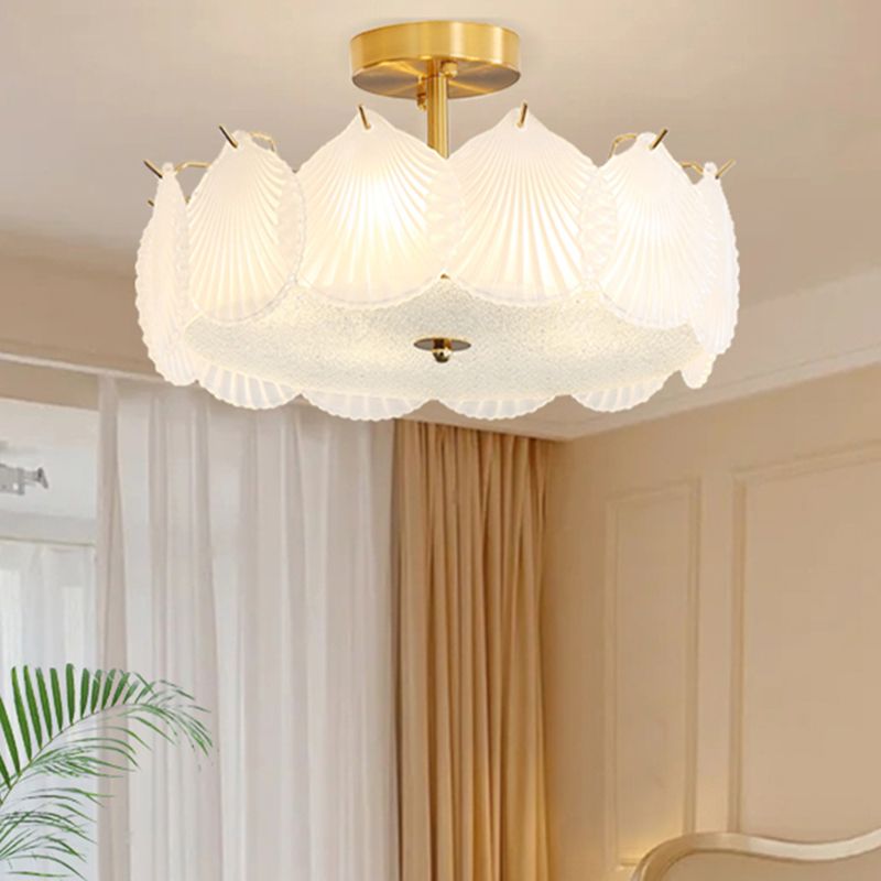 Nordic Ceiling Light Creative Glass Flush Mount Ceiling Light Fixture for Bedroom