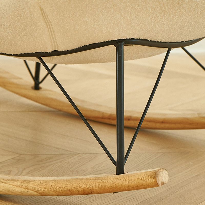 Simple Modern Style Chair Waterproof Single Rocker Chair for Bedroom and Living Room