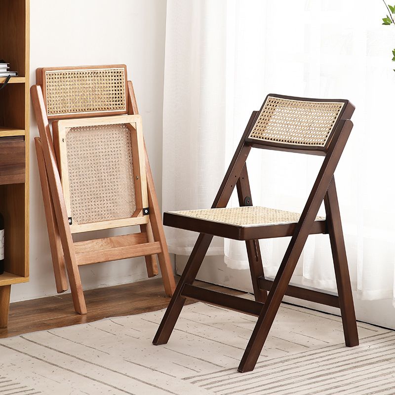 Eigentijdse stijl vouwstoel stoelloze open achterstoelen met houten benen