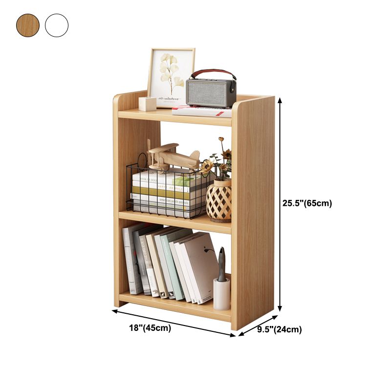 Wooden Open Back Bookcase Modern Home Etagere Storage Bookshelf