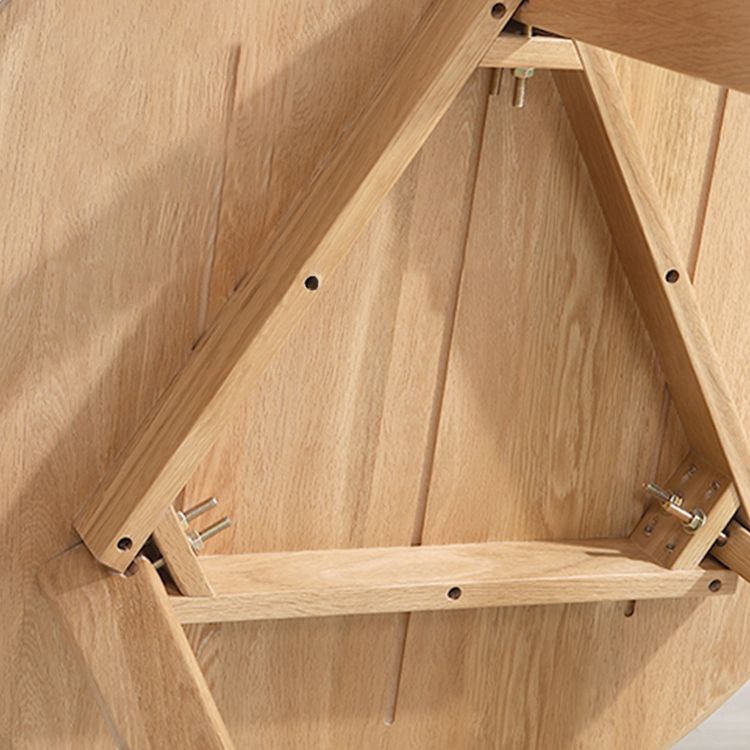Tripod Base Dining Site Table Table de cuve contemporaine avec bois massif