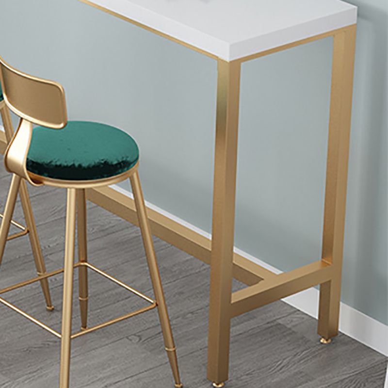 Rectangle Solid Wood Bar Table Modern Dining Table for Kitchen Living Room