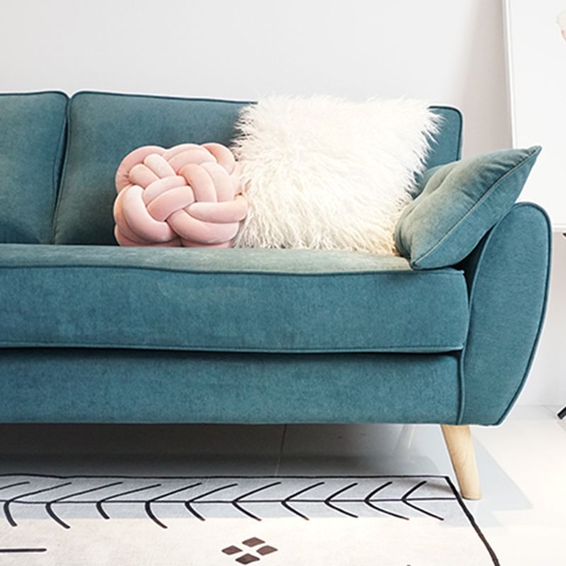 63.38 Inch Long Flared Arm Sofa Contemporary Standard Sofa for Living Room