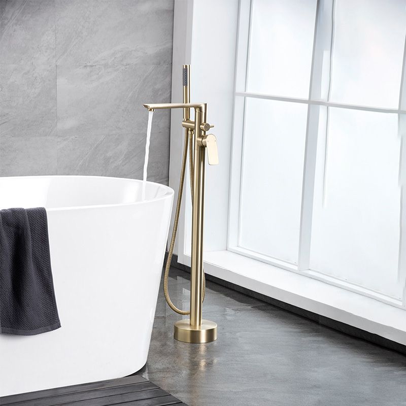 Modern Freestanding Bathtub Faucet Free Copper Standing Tub Filler Faucet