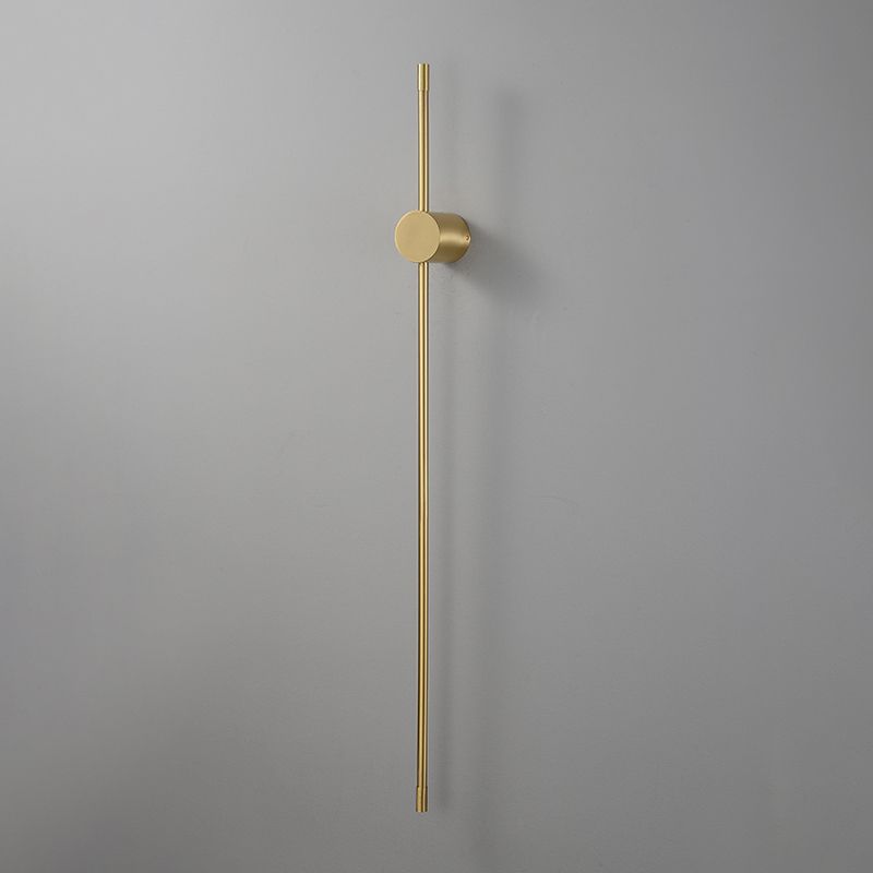 Metall lineare LED -Wandmontaglampe moderner Stil 1 leichte Leuchten in Gold