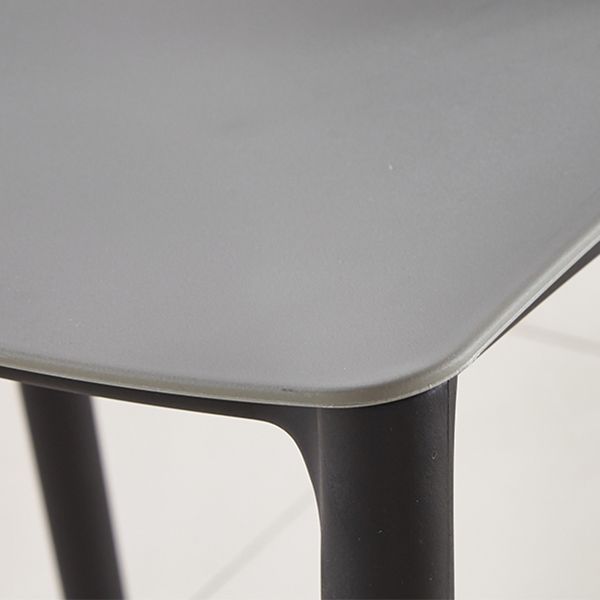 Modern Dining Room Armless Plastic Slat Back Stacking Dining Chair
