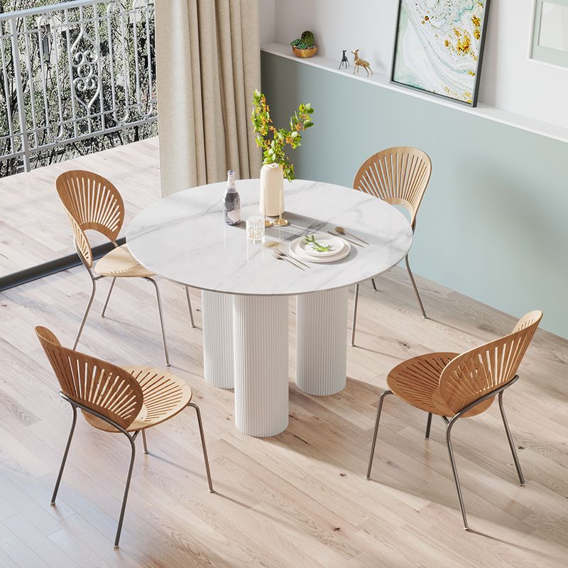 Estilo contemporáneo Round 3 Legs Mesa de comedor Muebles para el hogar para interiores