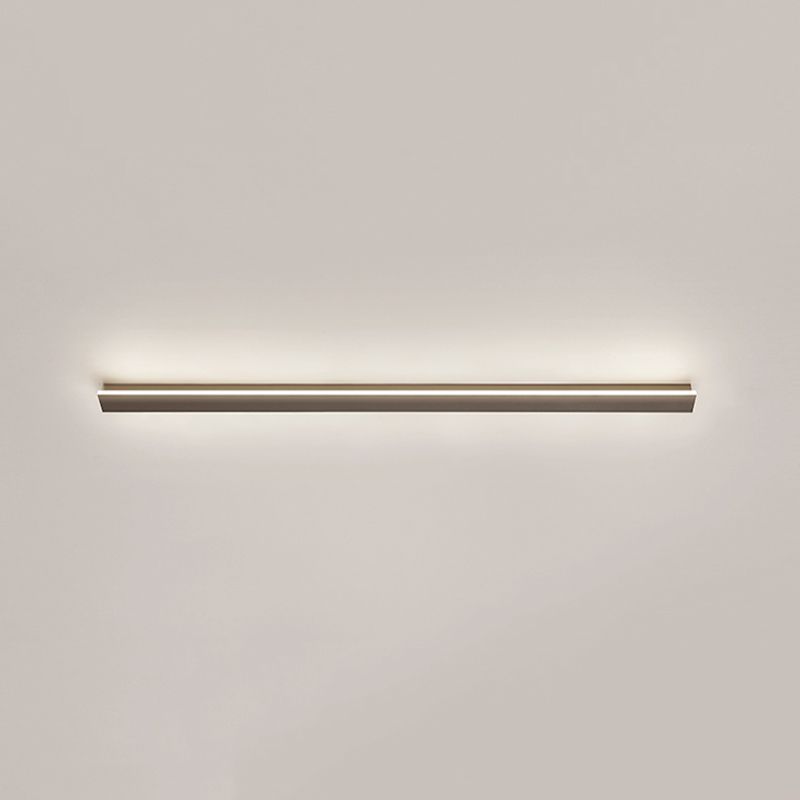 Plafonnier encastré à LED linéaire, luminaires de plafond modernes avec abat-jour en acrylique