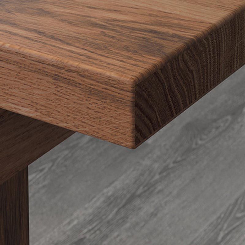 Pine Solid Wood Dining Table Rectangle Modern Dining Table with Sled Base