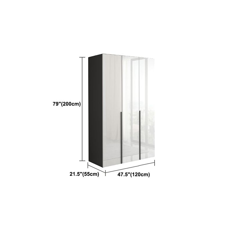 Modern Manufactured Wood Storage Cabinet High Gloss White Cabinet
