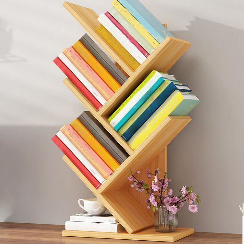 Modern Closed Back Style Bookshelf Engineer Wood Bookcase for Home