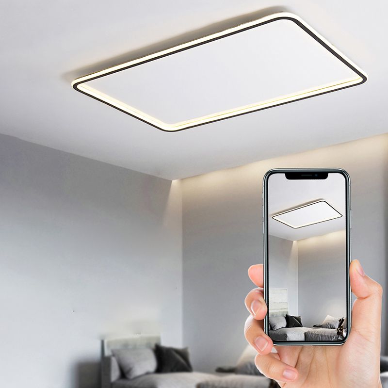 Plafondlamp in eenvoudige stijl, aluminium plafondlamp voor slaapkamer, woonkamer