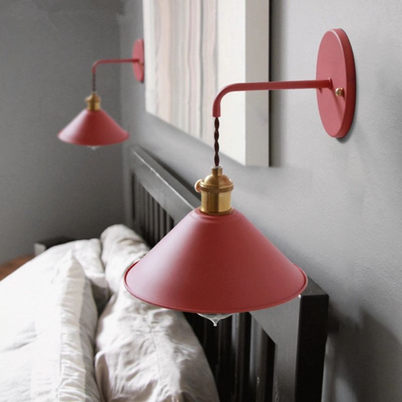 Moderne nordische Makkaron -Hängende Wandlampenmeinungskegelwandleuchte für Innenräume