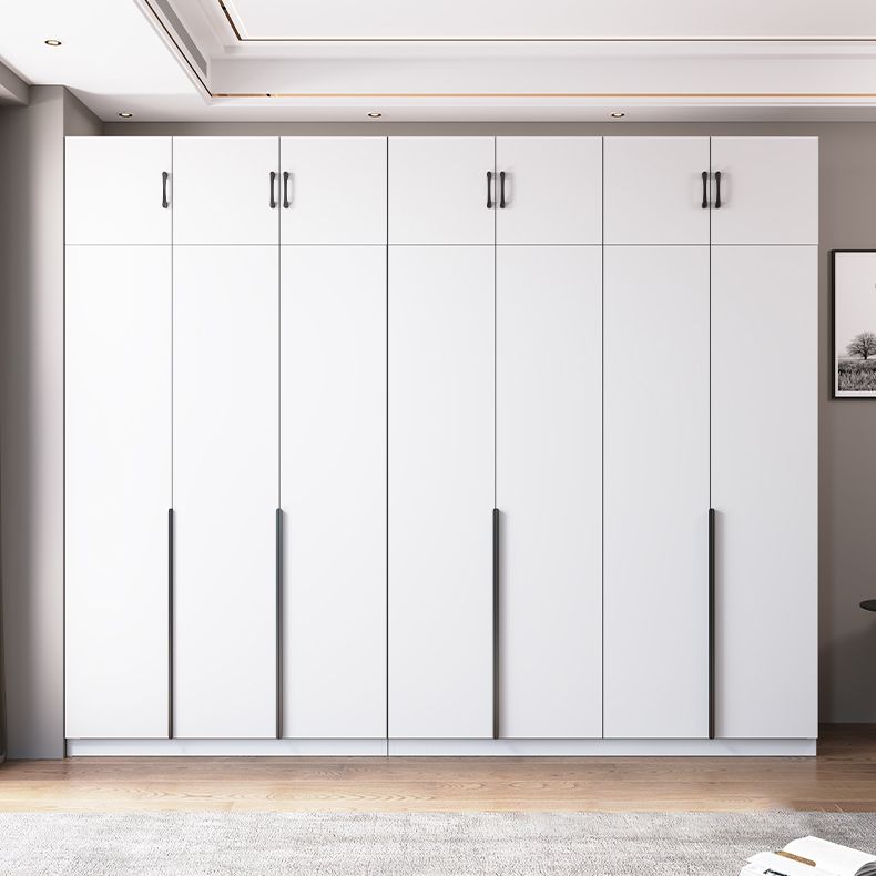 Engineered Wood Wardrobe Cabinet Modern Style Soft Close Doors Wardrobe Closet