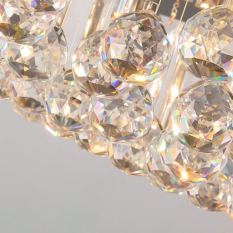 Ultra-Contemporary Flush Mount Lamp Crystal Ceiling Lighting for Bedroom