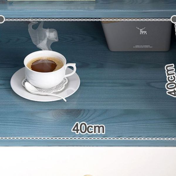 Engineered Wood Bookshelf Open Back Contemporary Bookcase for Home