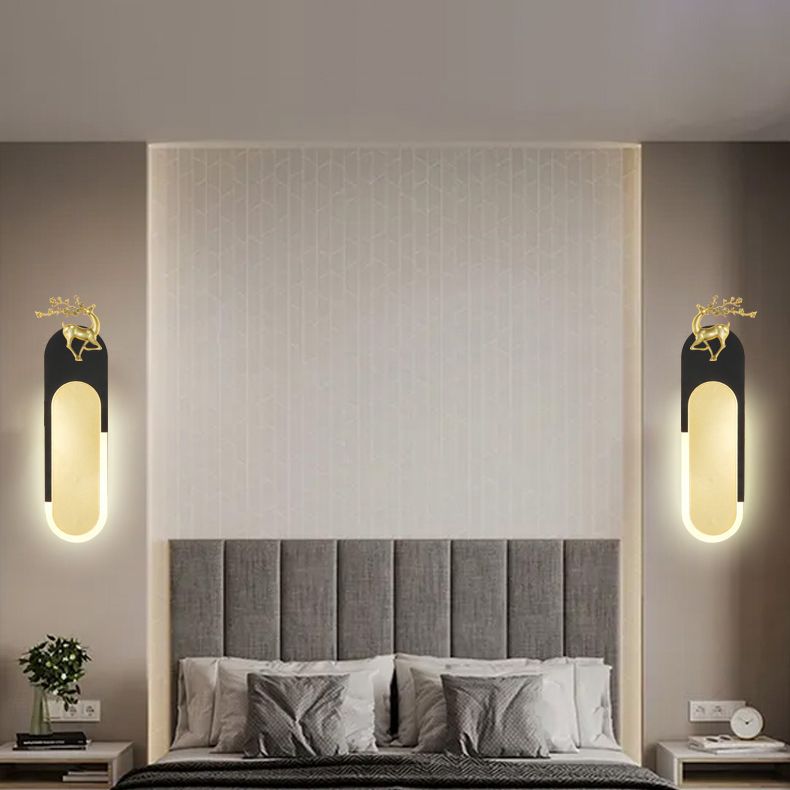 Geometry Shape Wall Light Modern Style Metal 1-Light Wall Mount Light