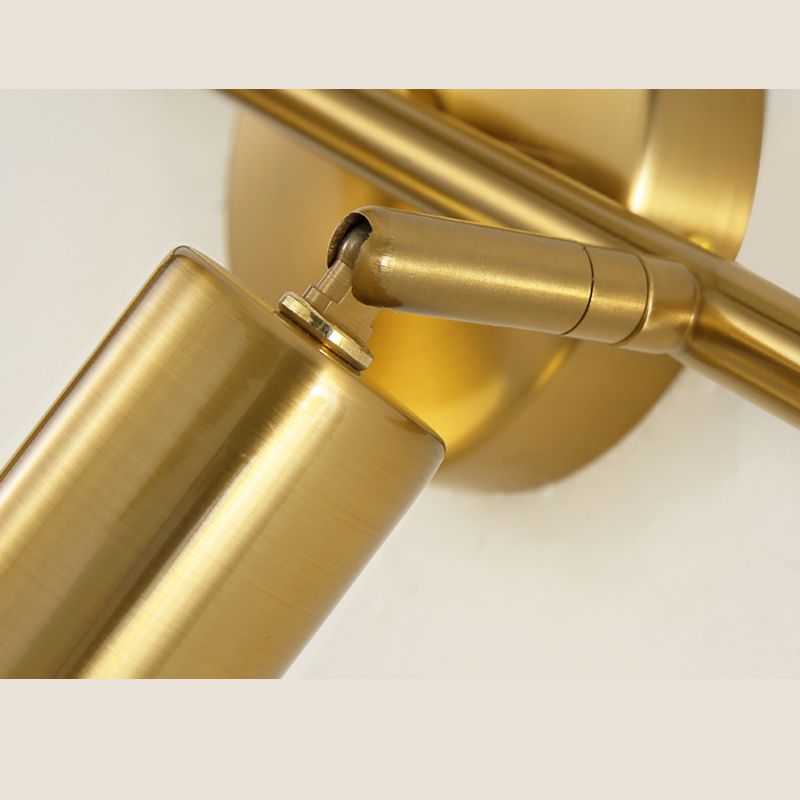 Bare Bulb Vanity Sconce Lights Ultra-modern Metallic Wall Sconce Lighting for Bathroom