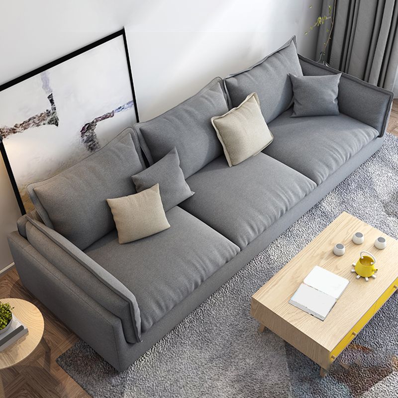 Stationary Living Room Pillow Top Arm Standard Light-grey Seating