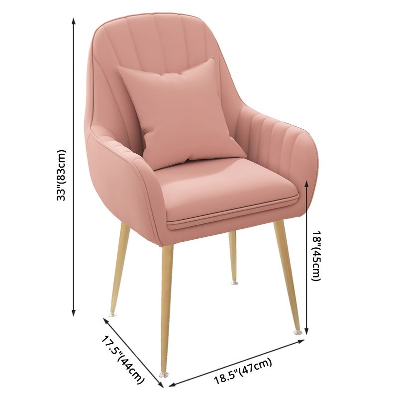 Metal Contemporary Home Side Chair Parsons Chair 18'' Wide Chair for Kitchen