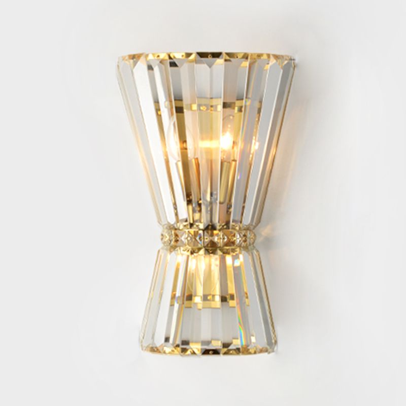 Geometric Shape Crystal Wall Light Modern 2 Lights Wall Light Sconce