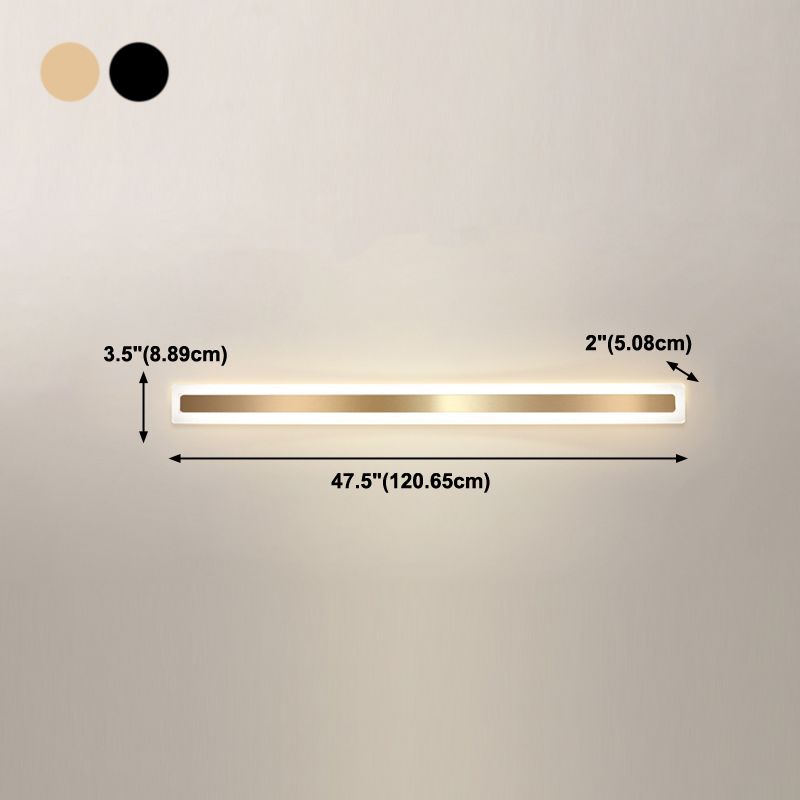 Linearer Schatten Metall Wandleuchter moderner Stil 1- Lichtwandhalterung Beleuchtung
