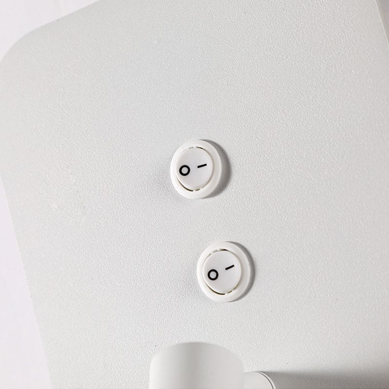 2 Lights Metal Reading Wall Lighting Modern Style Square Shape Wall Mounted Light Fixture