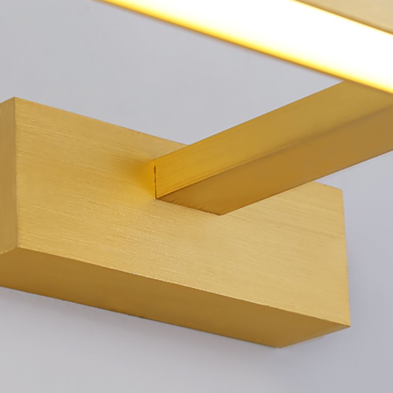 Postmodern Style Linear Vanity Sconce Light Bathroom Aluminum LED Wall Lighting