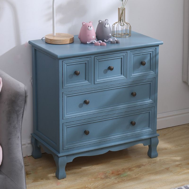 Traditional Storage Chest Dresser Wooden Dresser with Drawers