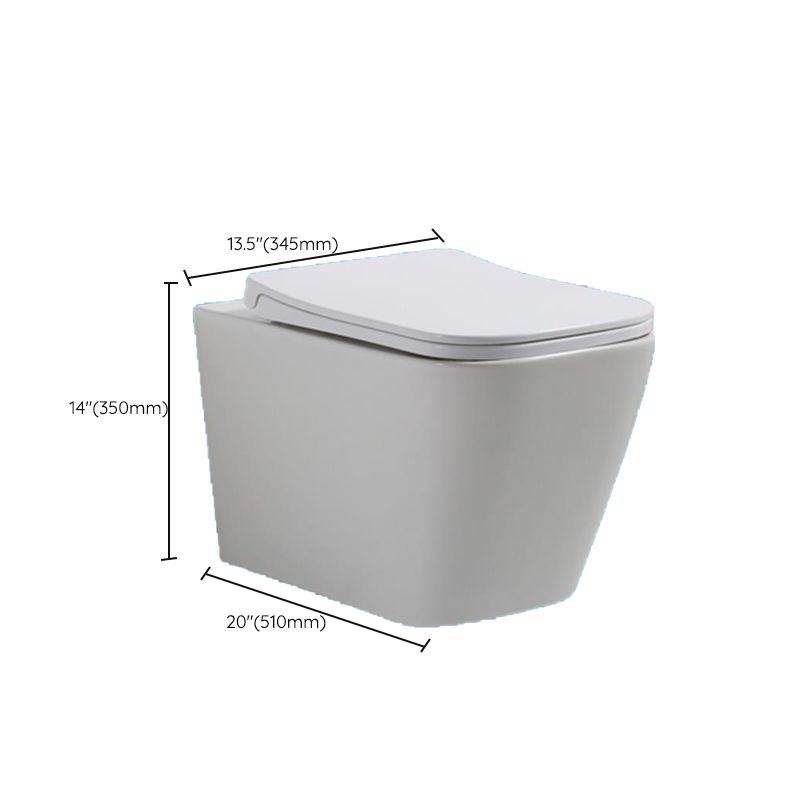 Modern Ceramic Flush Toilet Wall Mount White Urine Toilet for Washroom