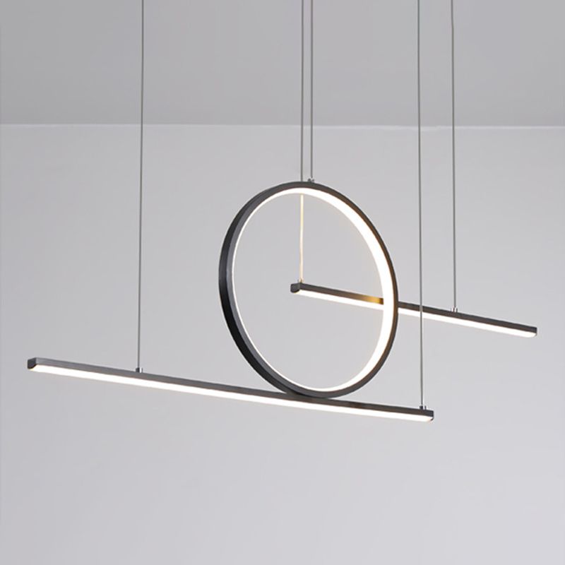 Modern Geometric Pendant Lighting Island Metals 3 Light Island Lights