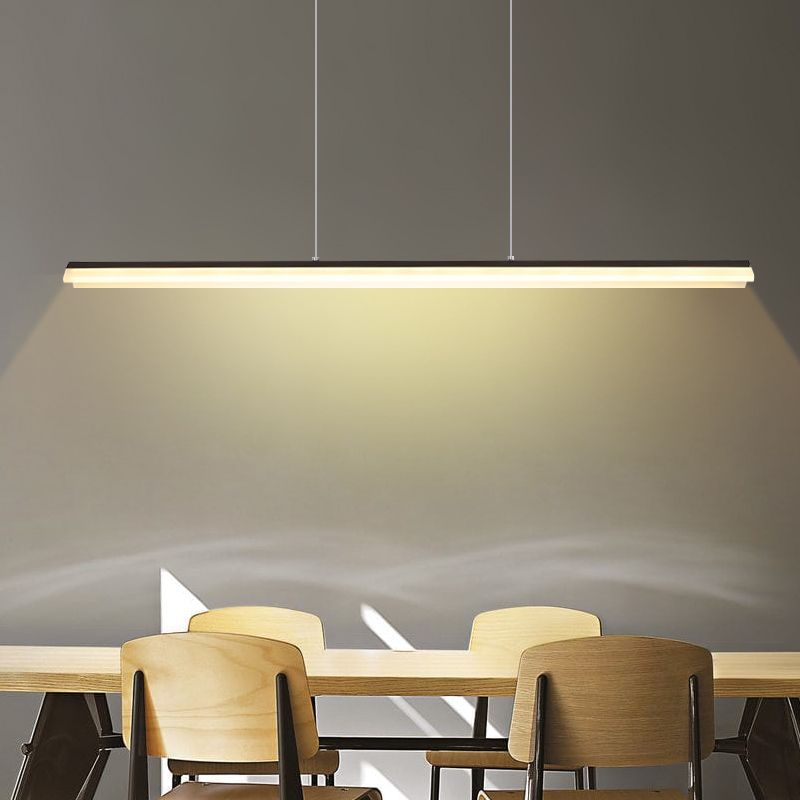 Modern Chandelier Linear Acrylic Island Chandelier Lights for Dining Room