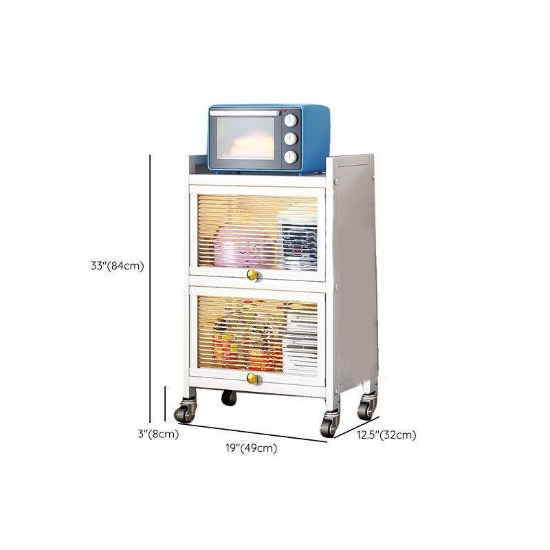 Contemporary Sideboard Buffet Metal Dining Server for Dining Room