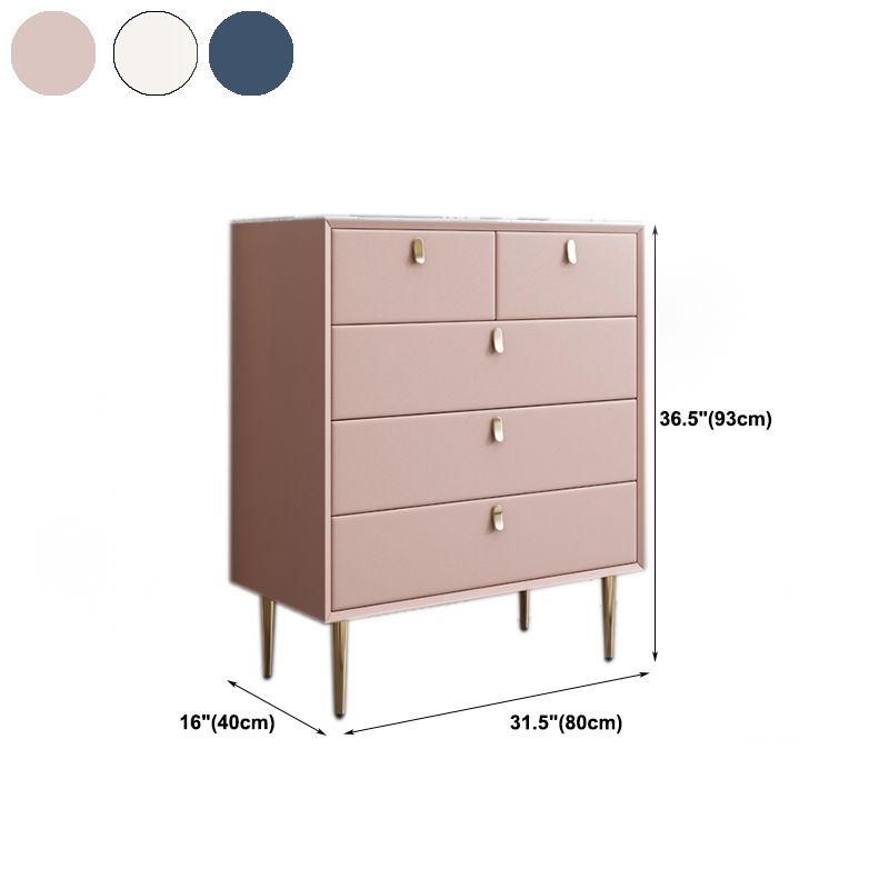 Glam Wooden Storage Chest Bedroom 16" Wide Chest with Drawers