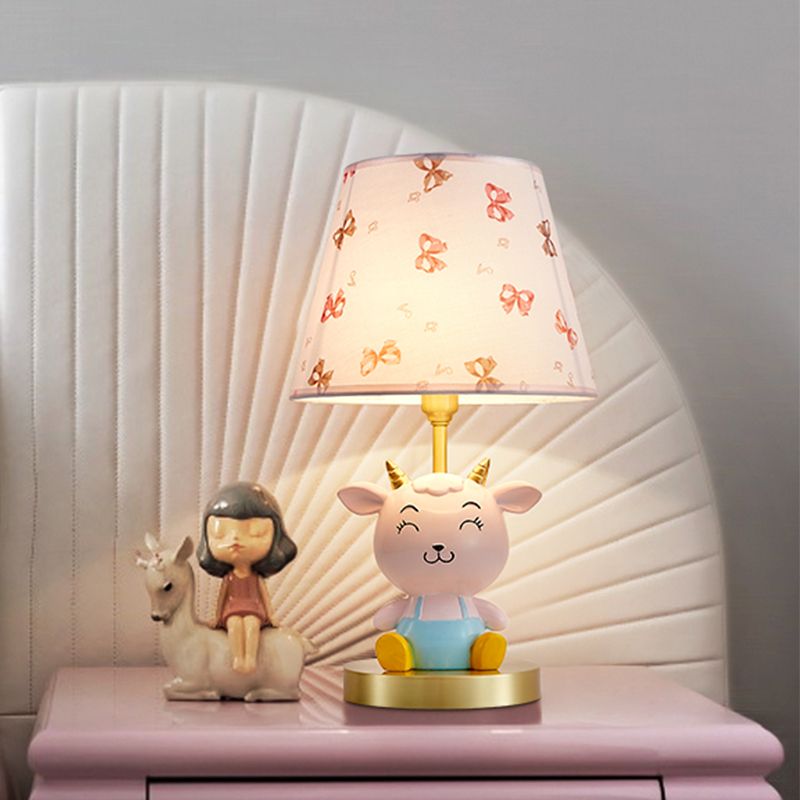 Allegato Lampada da comodino da comodino da comodino da comodino da comodino con armamento in rosa e blu, illuminazione da tavolo di pecora