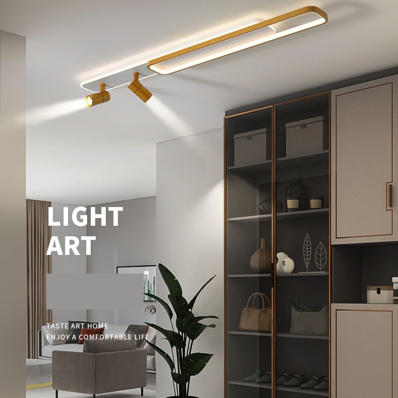 Modern Minimalist Style Linear LED Flush Mount Spotlight Acrylic Flush Ceiling Light