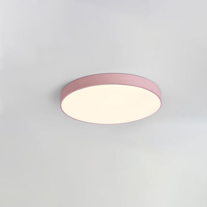 Lámpara de techo empotrada de estilo nórdico moderno, macarrón colorido para sala de estar de niños