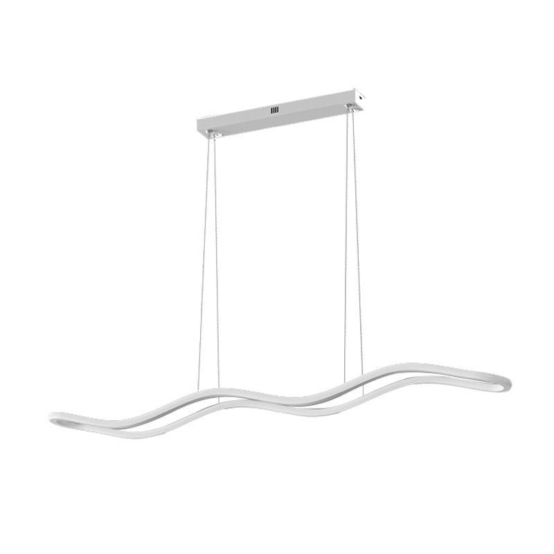 Linear Island Lights Contemporary Metal 1 Light Pendant Light Kit